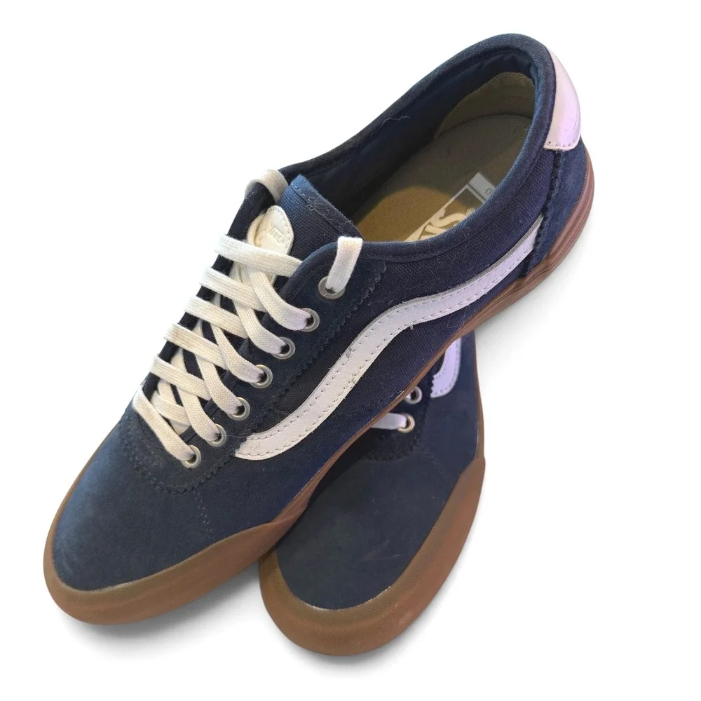 Vans Chima Pro 2 Navy Blue Gum White Skate Sneakers Shoes Men Size 12 New no Box